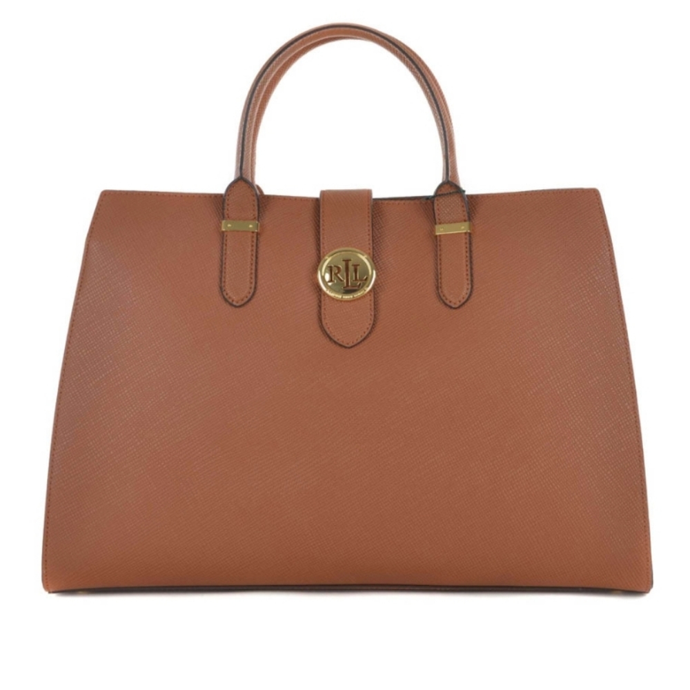 Ralph Lauren large cognac leather bag - Picture 3 of 13